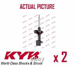 2 x FRONT AXLE SHOCK ABSORBERS PAIR STRUTS SHOCKERS KYB OE QUALITY 334255