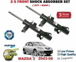 2x FRONT SHOCK ABSORBERS for MAZDA 3 1.4 1.6 Di 2.0 MZR-CD 2.3 MPS Turbo 2003-08