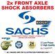2x SACHS BOGE Front Axle SHOCK ABSORBERS for MERCEDES SLK 200 Kompressor 2004-11