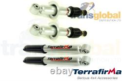 All Terrain Front & Rear Shock Absorbers for Nissan Navara D40 05-17 Terrafirma