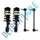Both (2) Front Complete Strut withCoil and Springs + Sway Bar Links for Malibu G6