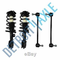 Both (2) Front Complete Strut withCoil and Springs + Sway Bar Links for Malibu G6