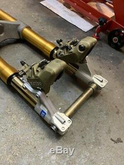 Ducati Ohlins front end FG891 forks yokes Brembo P4 calipers 916 996 998 749 999