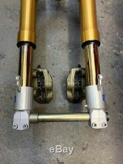 Ducati Ohlins front end FG891 forks yokes Brembo P4 calipers 916 996 998 749 999