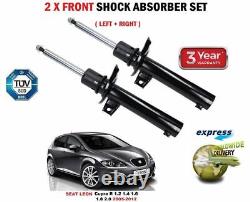 FOR SEAT LEON + Cupra R 2005-2012 2x FRONT SHOCK ABSORBERS SET + TOP MOUNTINGS