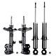 FOR TOYOTA PRIUS (W3) 1.8 Hybrid 2009- FRONT, REAR SHOCK ABSORBERS SHOCKS BUNDLE