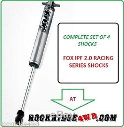 FOX IFP 2.0 PERFORMANCE Series Shocks for 97-06 Jeep Wrangler TJ with 4.5 of Lift
