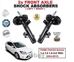 FRONT SHOCK ABSORBERS SET for FORD FOCUS Estate 1.4 1.6 1.8 2.0 TDCi 2004-2012