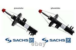 Front Pair of Shock Absorbers Struts FOR FIAT 500 10-ON 1.2 Petrol SACHS