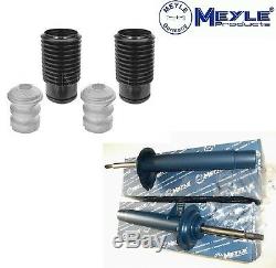 Meyle BMW 3 E46 Shock Absorbers X2 + Dust Protection Kit Stop Buffer Front