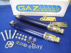 Mgb New Gaz Front & Rear Shock Absorber Kit With Brackets All Models