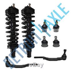 New (2) Front Struts + All (4) Ball Joints + (2) Outer Tie Rod Ends