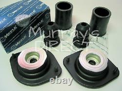 Pair MEYLE Front Top Mount Mounts Bump Stops & Covers Mk1 VW Golf GTI Scirocco