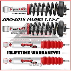 Rancho 9000 Adjustable Front/rear Shocks For 05-18 Toyota Tacoma 2wd 4wd