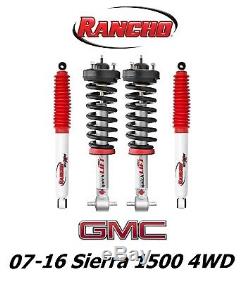 Rancho Front Leveling Struts & RS5000X Rear Shocks For 07-16 Sierra 1500 4WD