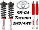 Rancho Front Quicklift Struts & RS5000 Rear Shocks For 98-04 Toyata Tacoma 2/4WD