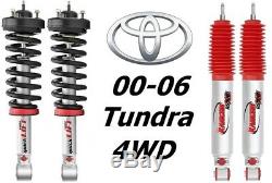 Rancho Front Quicklift Struts & RS9000XL Rear Shocks For 00-06 Toyata Tundra 4WD