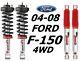 Rancho Front Quicklift Struts & RS9000XL Rear Shocks For 04-08 Ford F-150 4WD