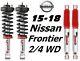 Rancho Front Quicklift Struts&RS9000XL Rear Shocks For 05-18 Nissan Frontier 4WD