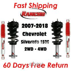 Rancho Front Struts & RS9000XL Adjustable Rear Shocks For 07-18 Silverado 1500