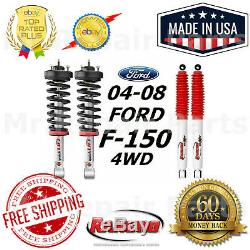 Rancho Quicklift Struts 2.5 Lift RS5000 Rear Shocks For 04-08 Ford F-150 4WD