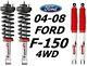 Rancho Quicklift Struts 2.5 Lift+RS5000 Rear Shocks For 04-08 Ford F-150 4WD