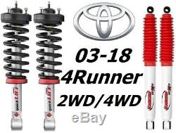 Rancho Quicklift Struts & RS5000 Rear Shocks For 03-18 Toyota 4Runner 2WD/4WD