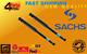 SACHS 2x REAR Shock Absorbers DAMPERS HONDA CIVIC TYPE R TYPE-R FN 2006