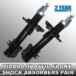 Vauxhall Vivaro 2.0 CDTi Front Shock Absorbers X2 Absorber Shocks Struts Pair