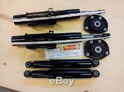 Vw Crafter Full Set Of 4 Shock Absorbers + 2 X Front Top Strut Mounts 2006-2017